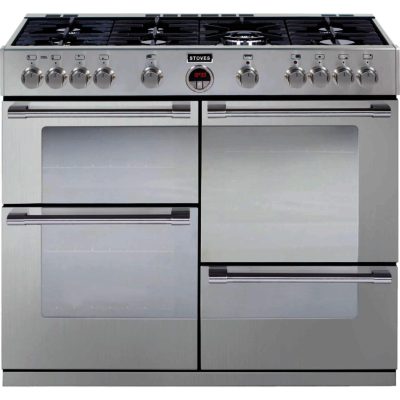 Stoves Sterling R1100GT 110cm Gas Range Cooker in Stainless Steel Stoves Sterling R1100GT 110cm Gas Range Cooker in Stainless Steel
